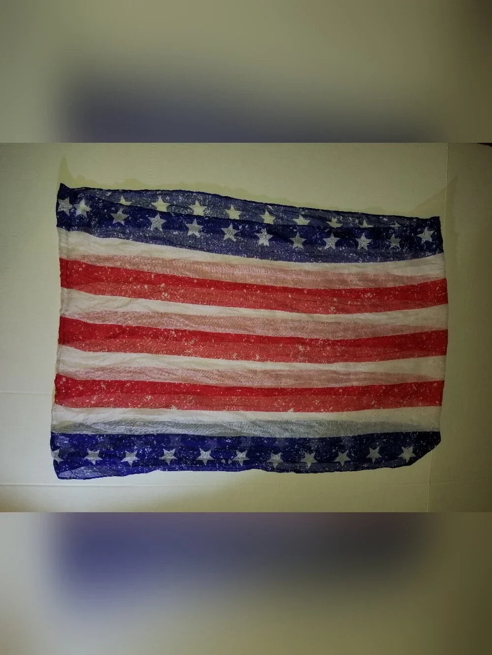 Patriotic Red White Blue Star Infinity Scarf